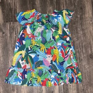 BODEN kids tropical print dress size 6/7 years